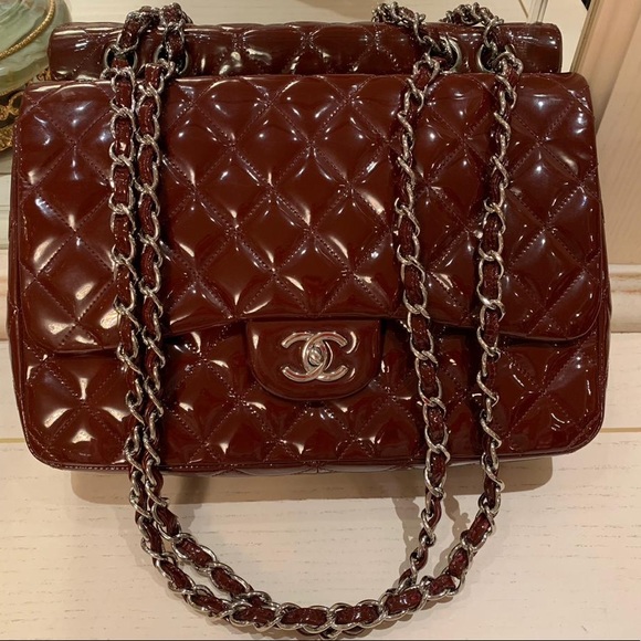 CHANEL Handbags - SOLD❌Chanel Jumbo Bag Patent Leather Single Flap
